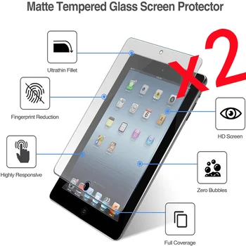 2Pcs Tablet Vidro Temperado Protetor de Tela Capa para Apple Ipad 2/3/4 Full HD Cobertura de Película Protetora