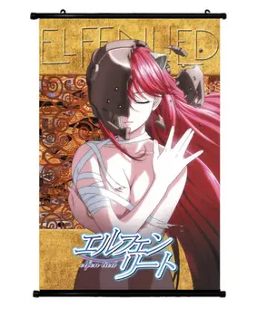 Elfen Lied Lucy Nyu Anime Pano Cartaz de Parede Pintura de Rolagem 60x40cm Pendurado Rolagem Pintura Quente Anime de Parede do Poster