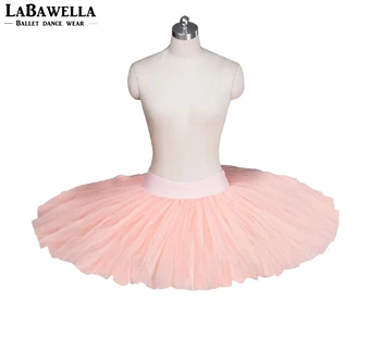 Prato de pêssego, cor-de-rosa metade ballet tutu meninas crianças ensaio de panqueca de ballet tutu traje skirtBT8923